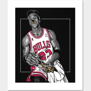 BASKETBALLART - MJ23 THREEPET Posters and Art